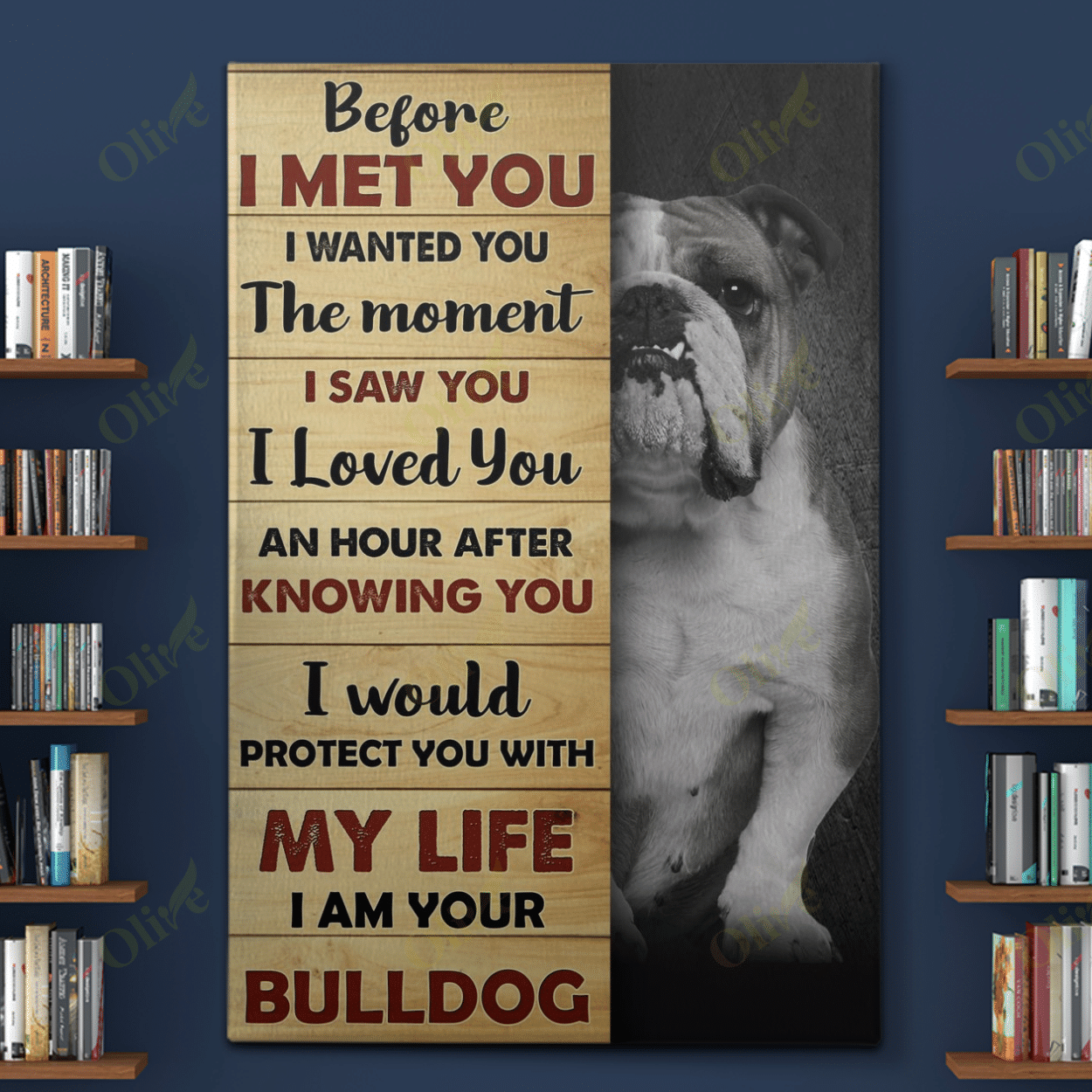 English Bulldog - You Are My Best Friend Poster And Canvas Art Wall Decor