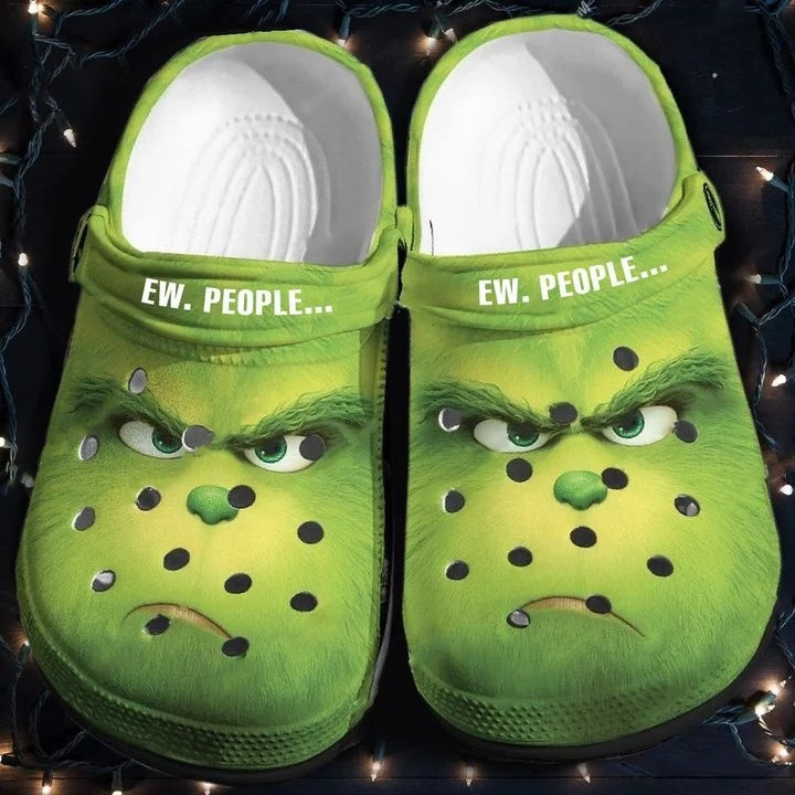 Ew People Grinch Christmas Crocs Crocband Clog Shoes For Men Women