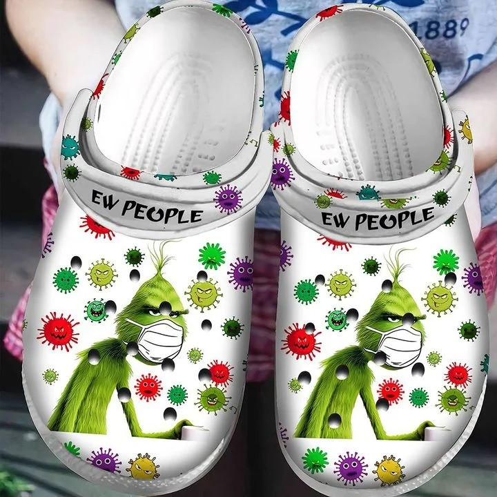 Ew People The Grinch Christmas Crocs Crocband Clog Shoes For Men Women