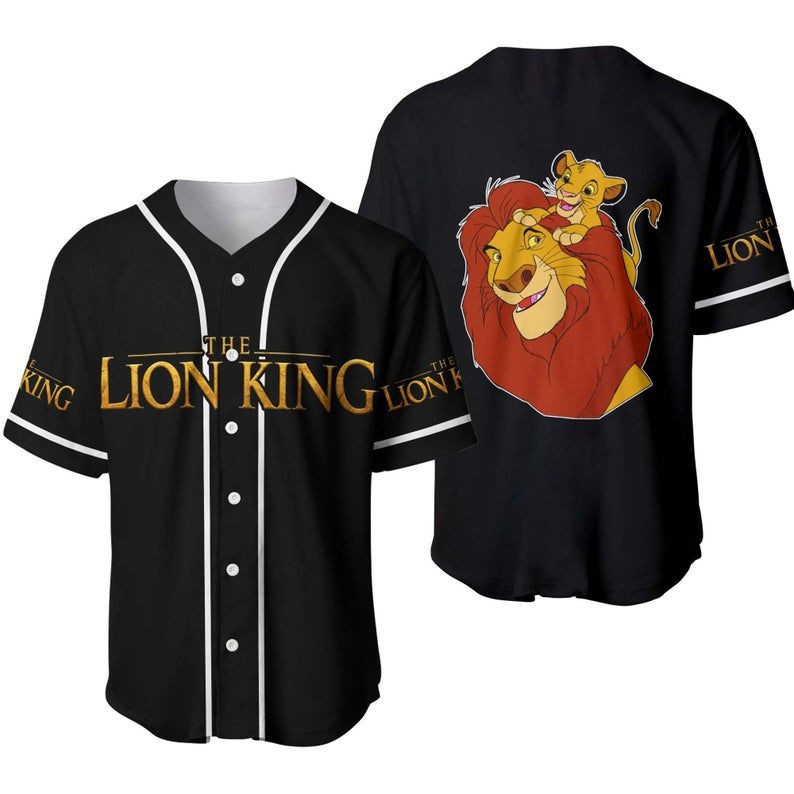 Family Lion King Player Disney Baseball Jerseyer Jersey, Unisex Jersey Shirt for Men Women