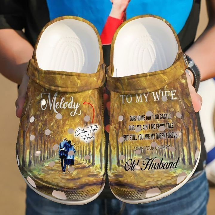 Family Personalized To My Wife Crocs Classic Clogs Shoes