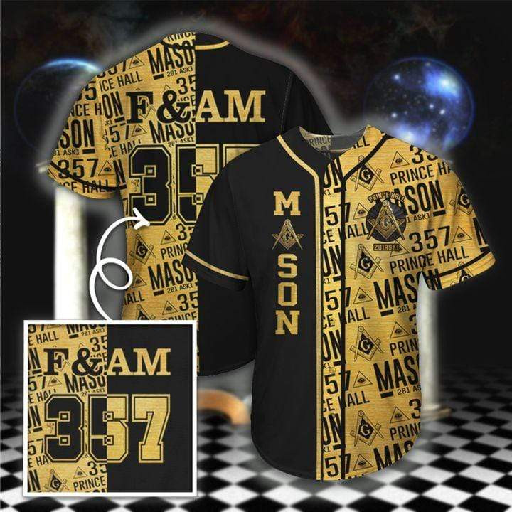 Fampampam 357 Freemason Personalized 3d Baseball Jersey