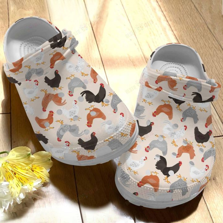 Farm Chicken V7 Crocs Classic Clogs Shoes