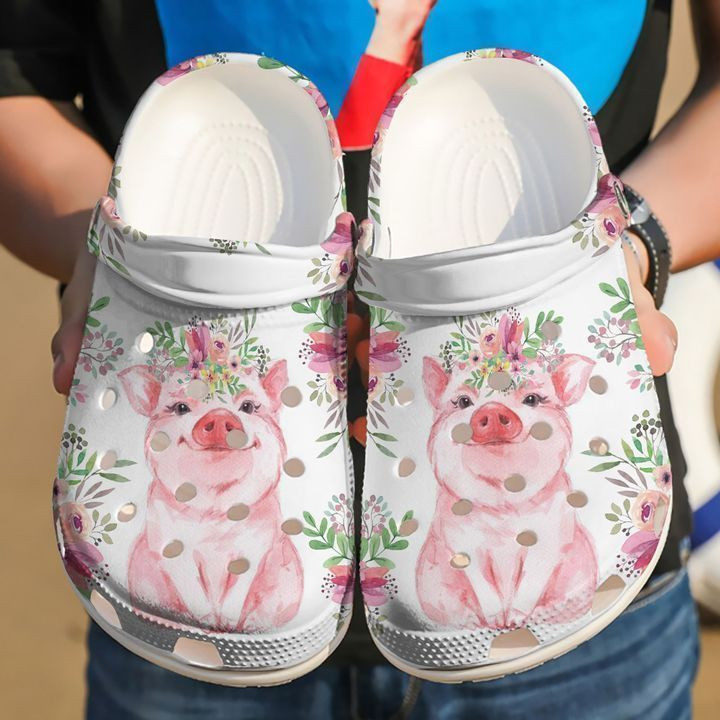 Farmer Baby Pig Crocs Clog Shoes