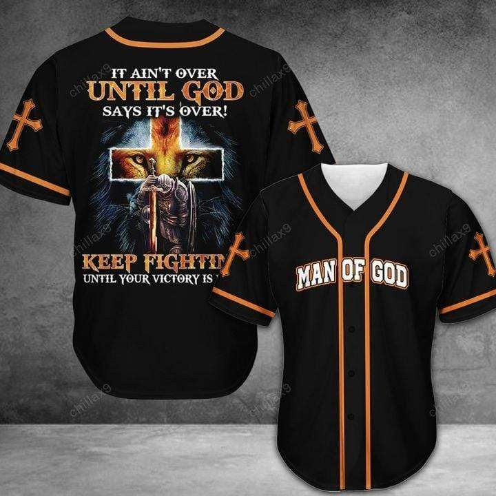 Fathers Day Gift Man Of God Knights Templar Personalized 3d Baseball Jersey kv