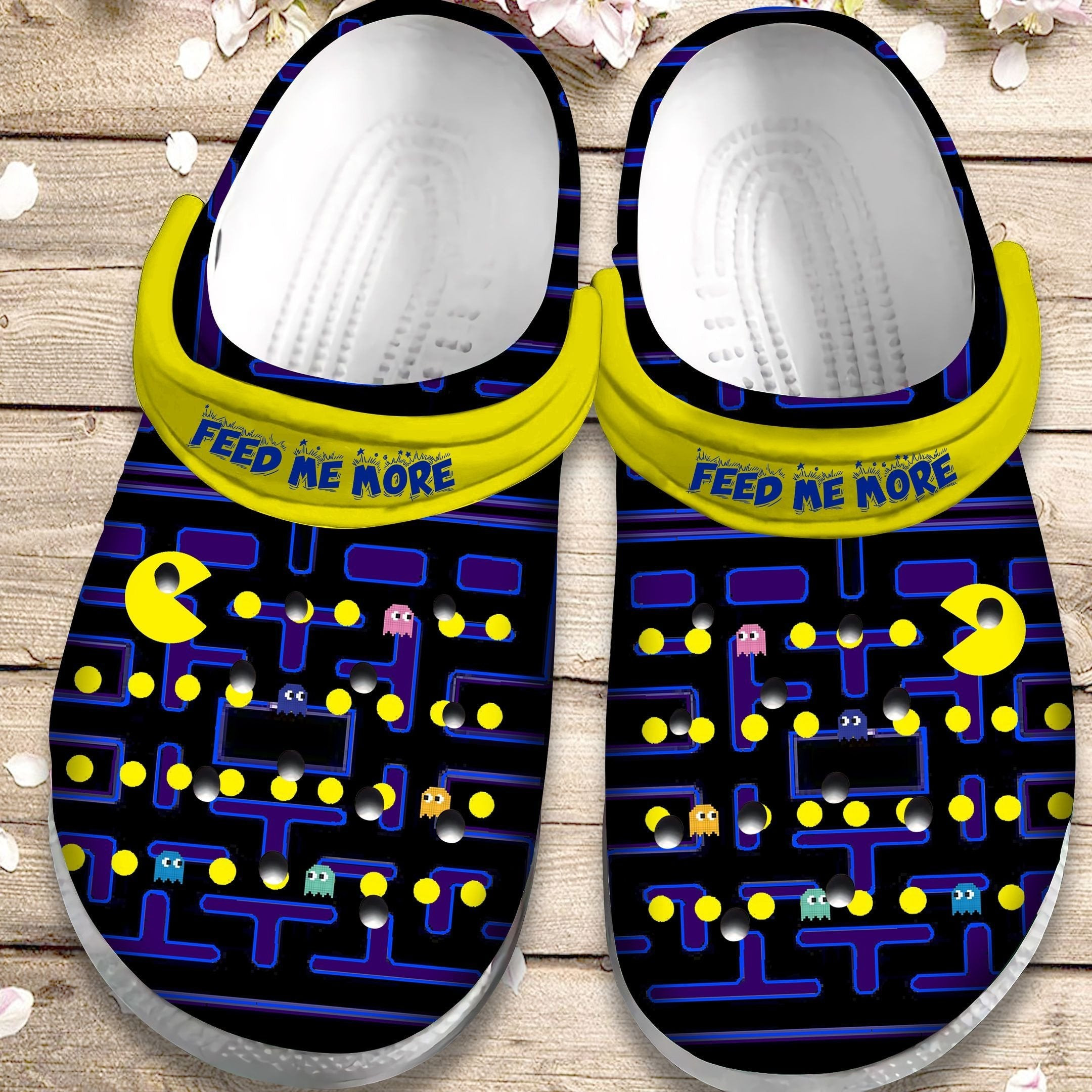 Feed Me More Shoes - Funny Game Crocs Clog Gift For Kids Children
