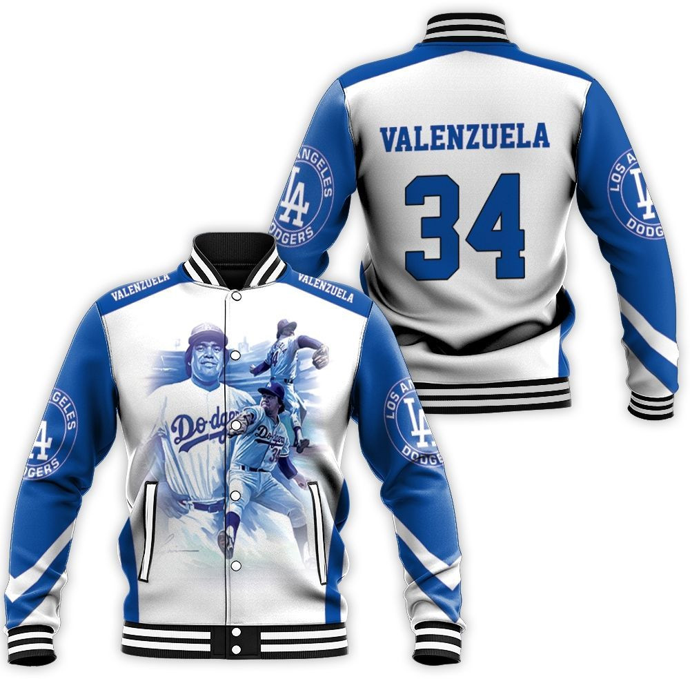 Fernando Valenzuela La Dodgers Baseball Jacket for Men Women