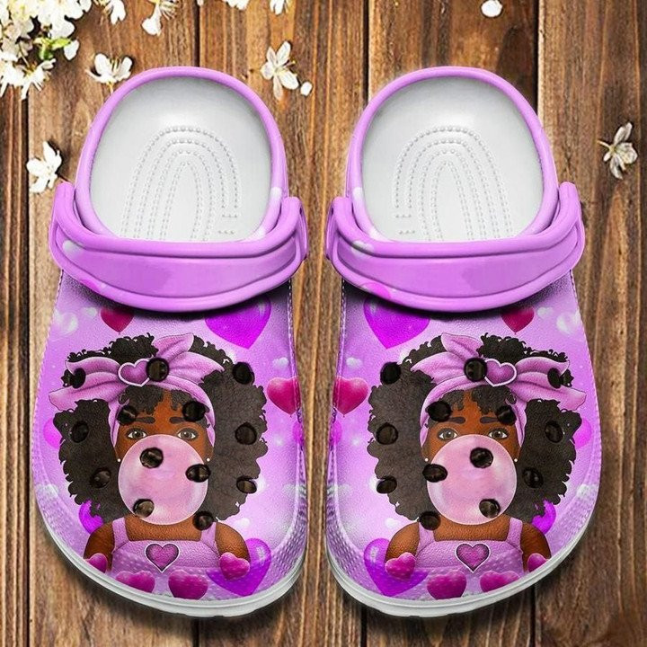 Fight Breast Cancer Melanin Poppin Bubble Cute Shoes Crocs Clog Bubble