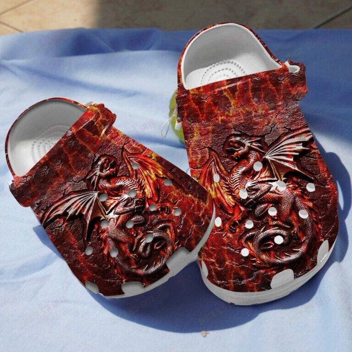 Fire Dragon Shoes Crocs Clogs