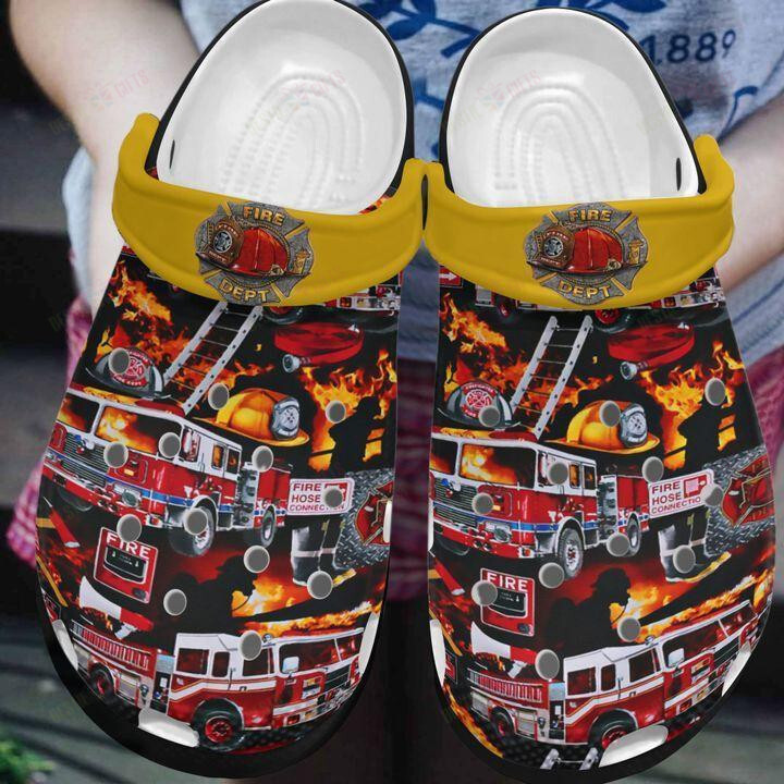Firefighter Crocs Classic Clogs Shoes