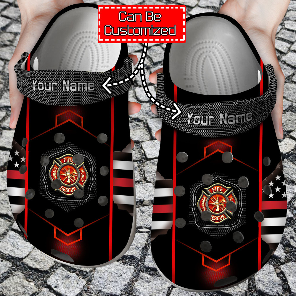 Firefighter Crocs - First In Last Out Clog Shoes For Men And Women