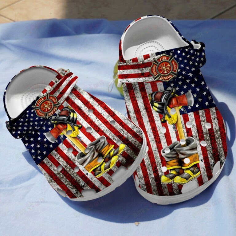Firefighter Tools And Equipment Shoes Crocs Clogs Birthday Gifts For Men Husband Friends