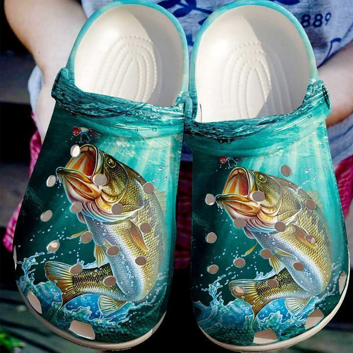 Fishing Love Crocs Classic Clogs Shoes