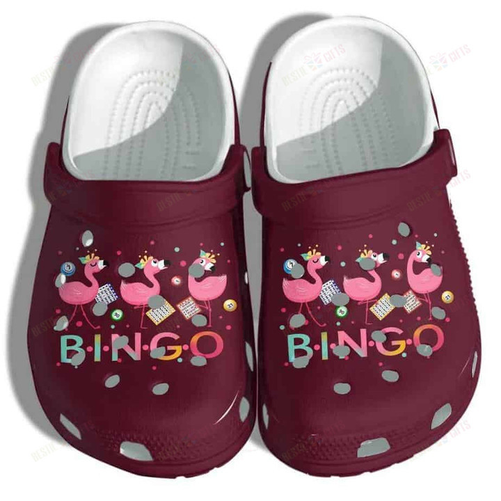 Flamingo Bingo Crocs Classic Clogs Shoes