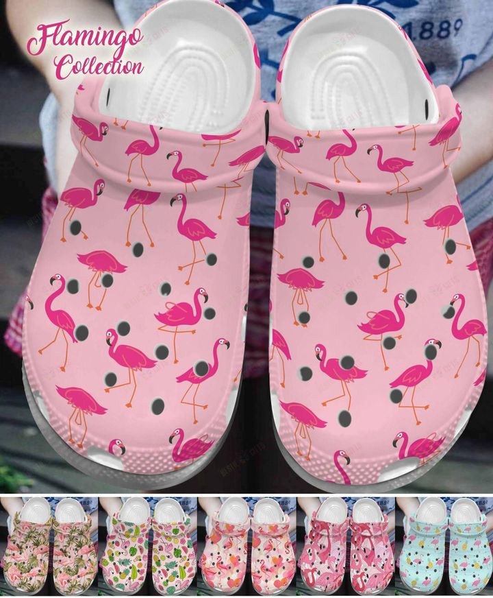 Flamingo Collection Crocs Classic Clogs Shoes