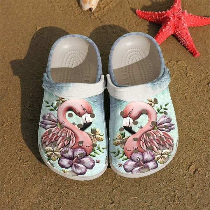 Flamingo Cookie Crocs Crocband Clog Comfortable For Mens Womens Classic Clog Water Shoes