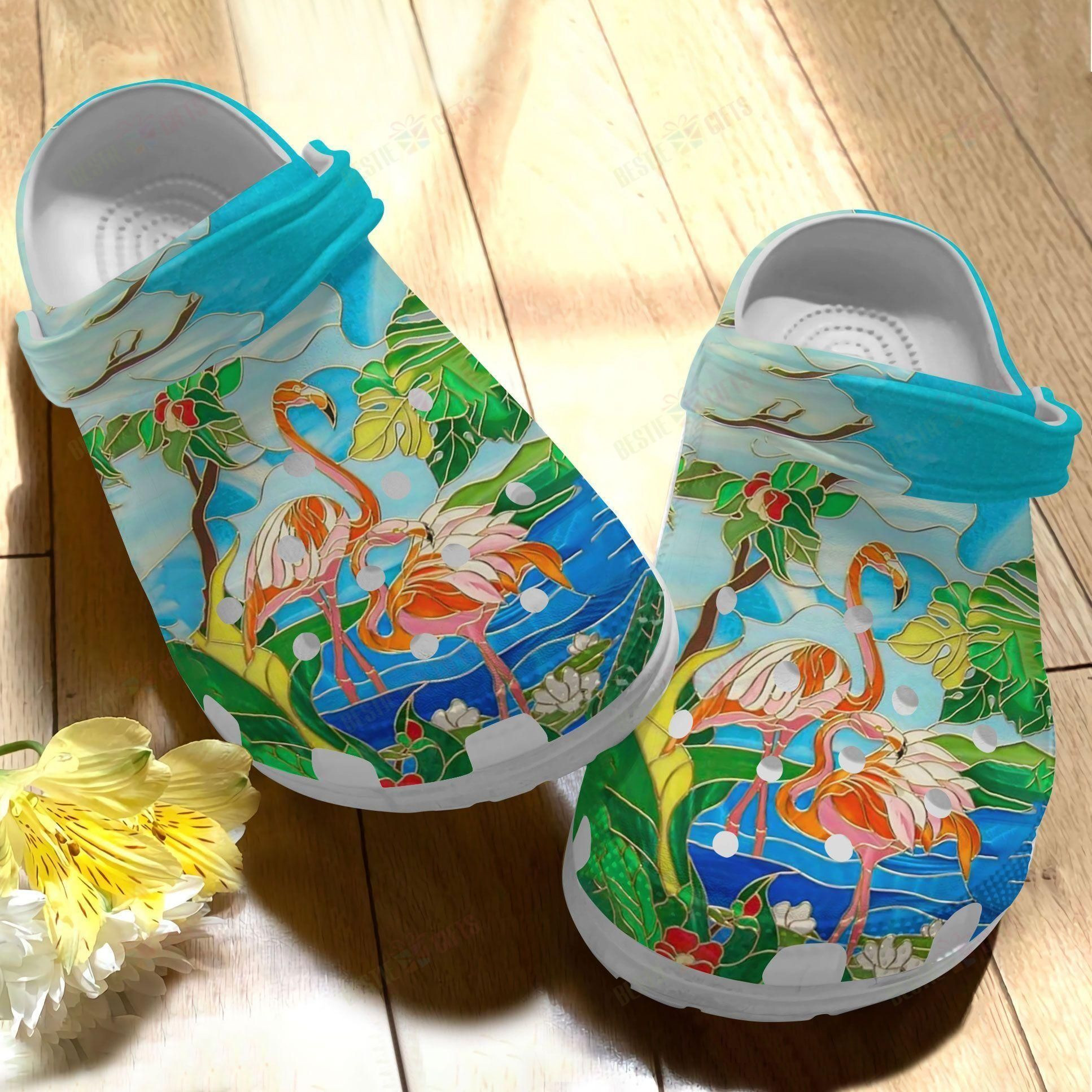 Flamingo Crocs Classic Clog Summer Flamingo Shoes