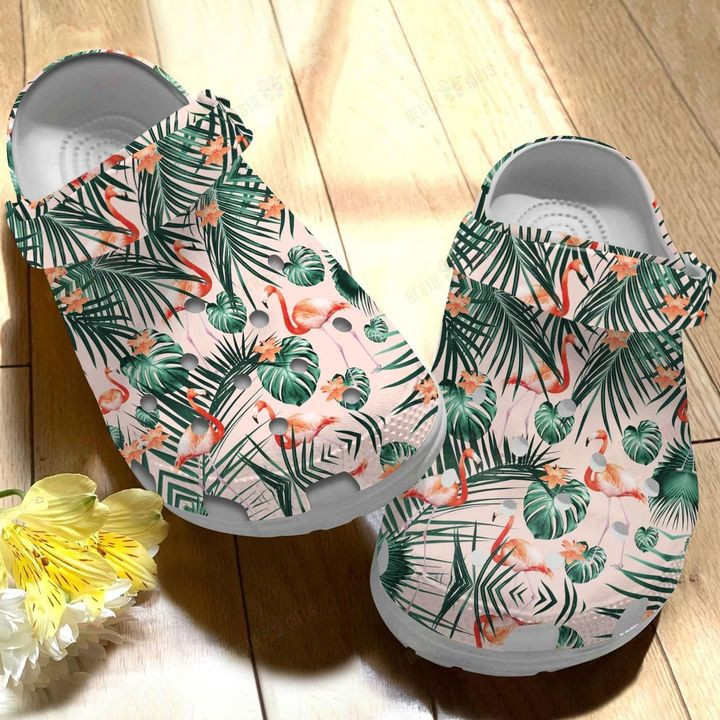 Flamingo Crocs Classic Clogs Shoes