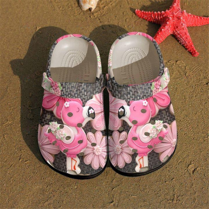 Flamingo Crocs Classic Clogs Shoes