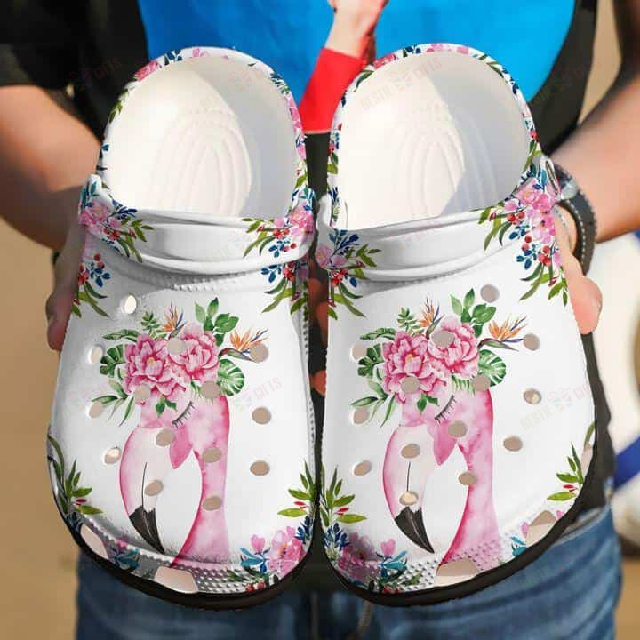 Flamingo Crocs Classic Clogs Shoes