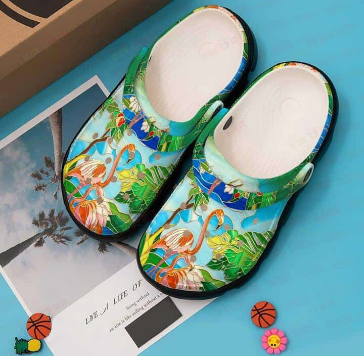 Flamingo Crocs Classic Clogs Shoes