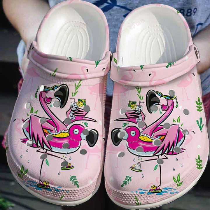 Flamingo Crocs Classic Clogs Shoes