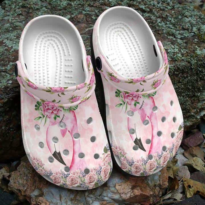 Flamingo Crocs Classic Clogs Shoes