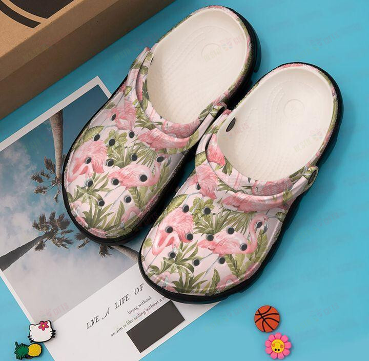 Flamingo Crocs Classic Clogs Shoes