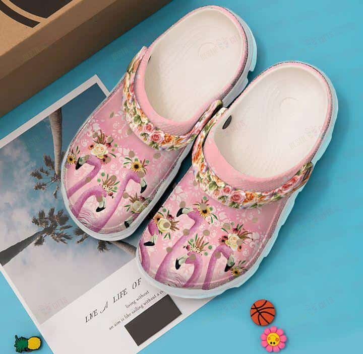 Flamingo Crocs Classic Clogs Shoes