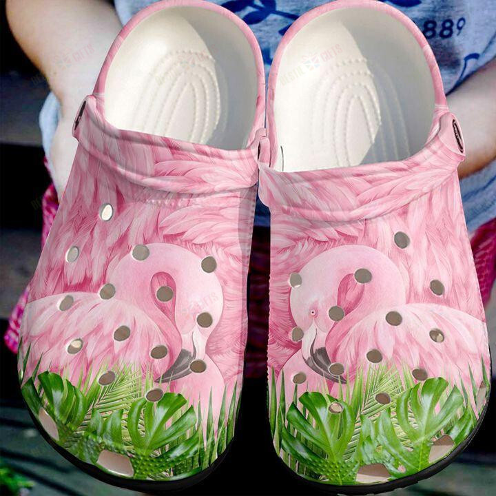 Flamingo Crocs Classic Clogs Shoes