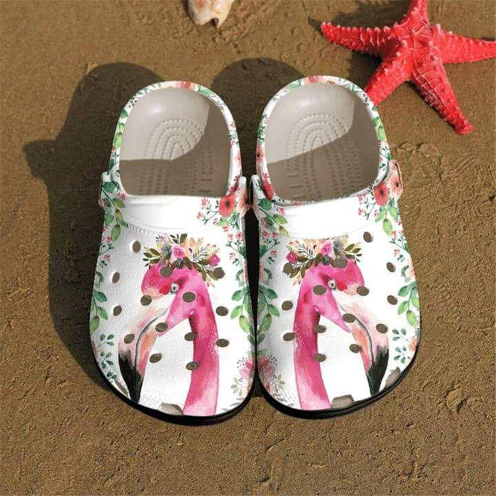 Flamingo Crocs Classic Clogs Shoes