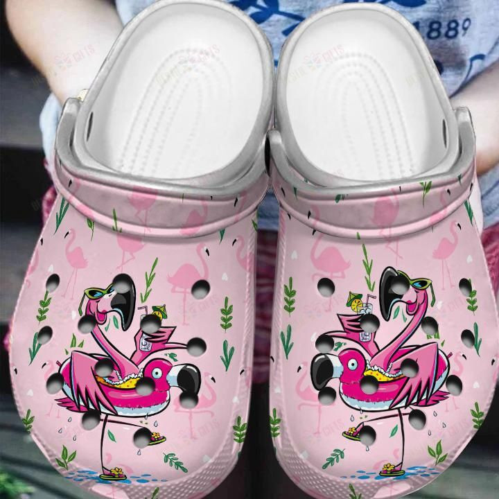 Flamingo Crocs Classic Clogs Shoes