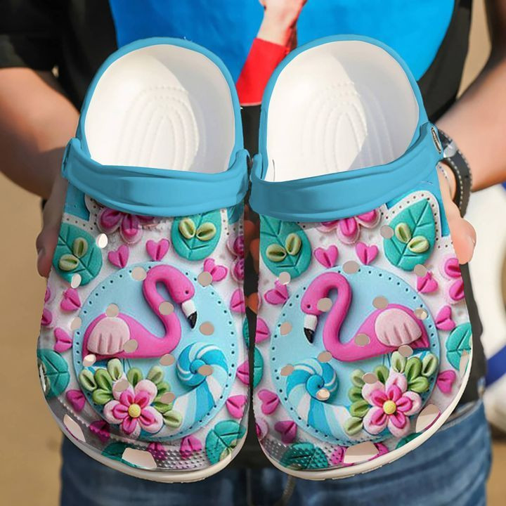 Flamingo Lover Crocs Crocband Clog Comfortable For Mens Womens Classic Clog Water Shoes