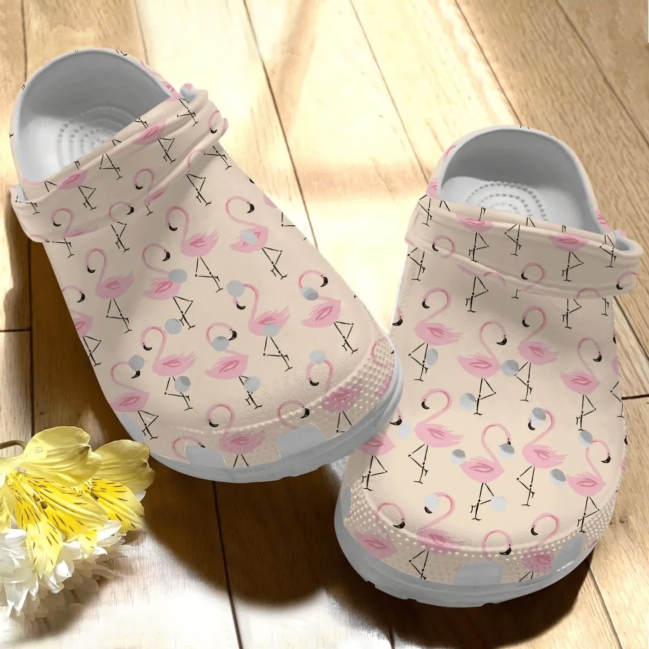 Flamingo Personalize Clog Custom Crocs Fashionstyle Comfortable For Women Men Kid Print 3D Adorable
