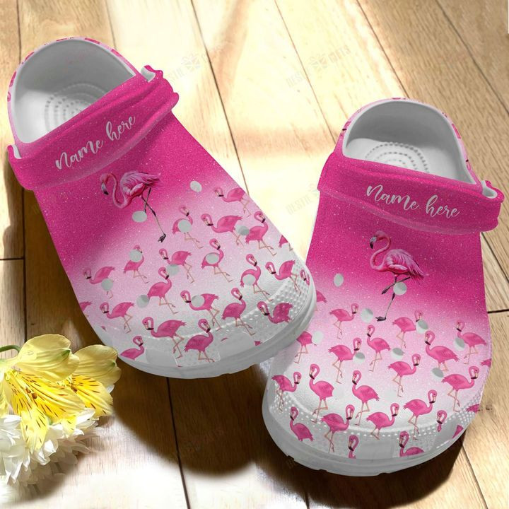 Flamingo Personalized Beautiful Flamingos Crocs Classic Clogs Shoes