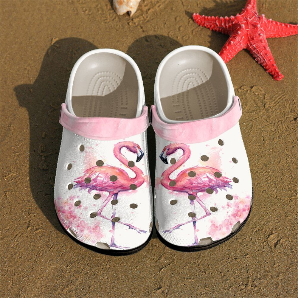 Flamingo Personalized Clog Custom Crocs Comfortablefashion Style Comfortable For Women Men Kid Print 3D Be A Flamingo