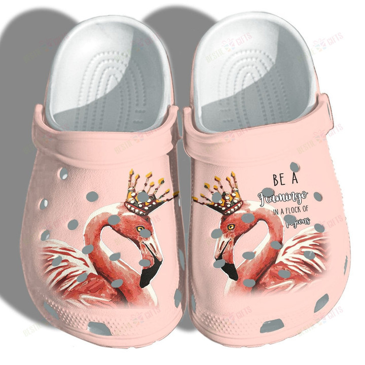 Flamingo Queen Be A Flamingo In A Flock Of Pigeons Crocs Classic Clogs Shoes