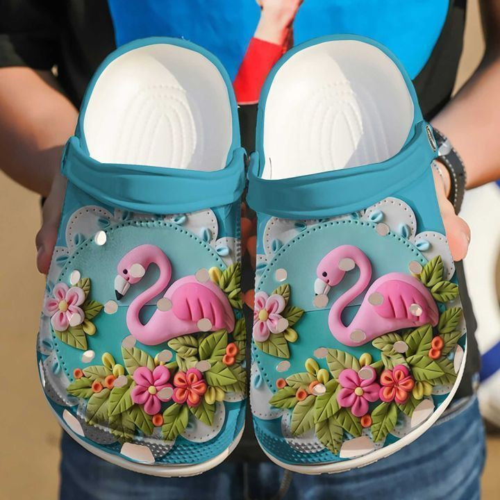Flamingo Queen Crocs Classic Clogs Shoes