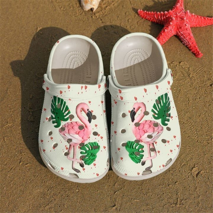 Flamingo Tropical Crocs Classic Clogs Shoes