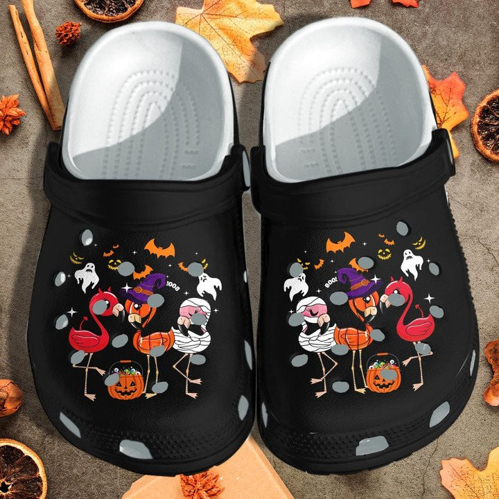 Flamingo Witch Ghost Mummy Cosplay Halloween Shoes Crocs Clog CR