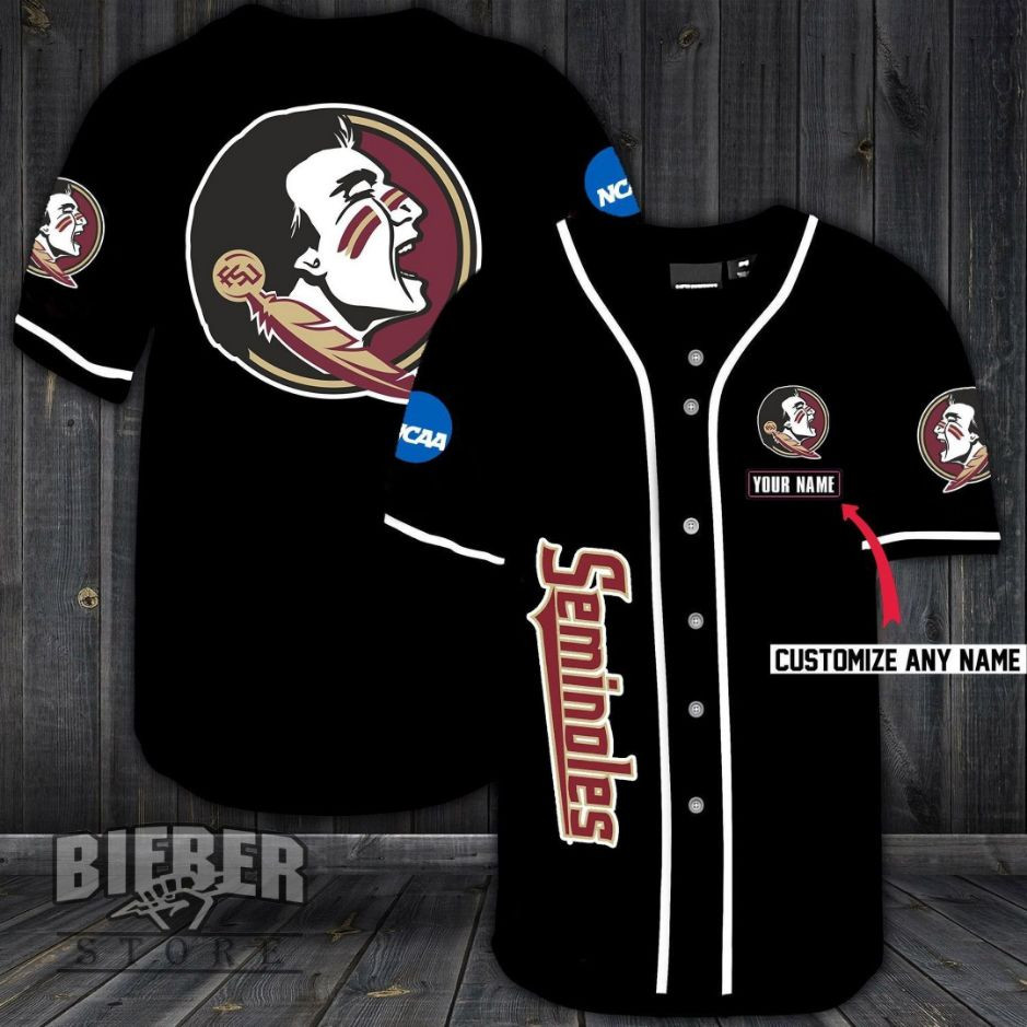 Florida State Seminoles Personalized Custom Name For You Baseball Jersey