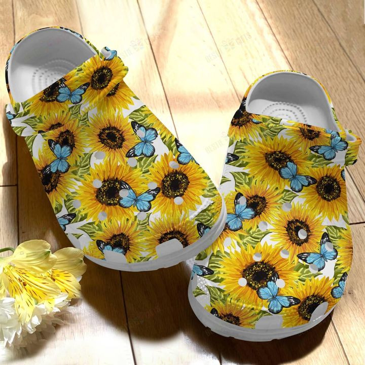 Flower Sunflower V2 Crocs Classic Clogs Shoes PANCR0406