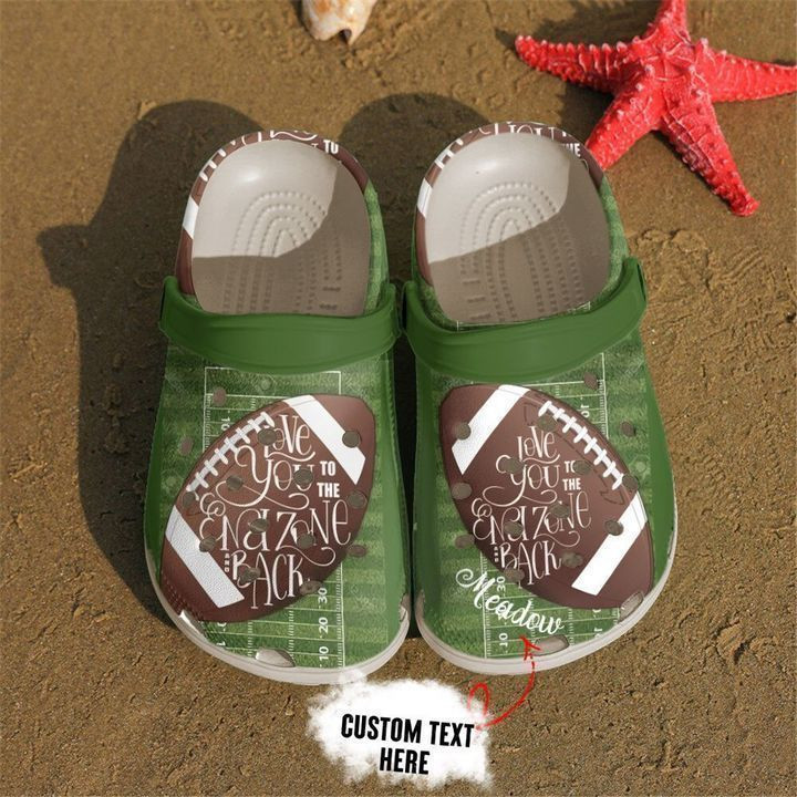 Football Love You To The End Zone Crocs Classic Clogs Shoes