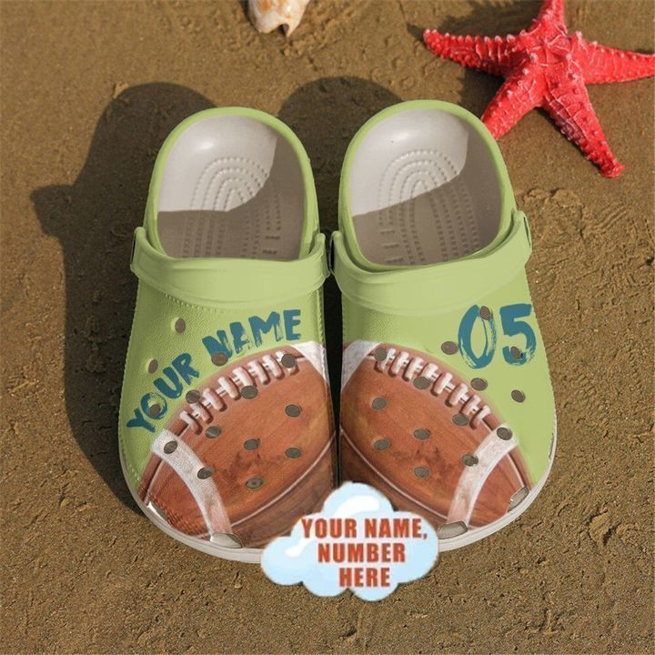 Football Personalized Crocs Clog Shoes