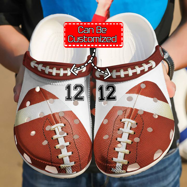 Football Personalized Player Crocs Clog Shoes Sport Crocs