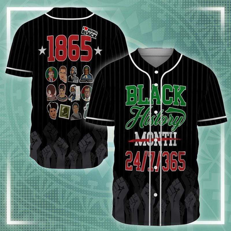 For Juneteenth Black History I Love Being Black 3d Personalized 3d Baseball Jersey, Unisex Jersey Shirt for Men Women