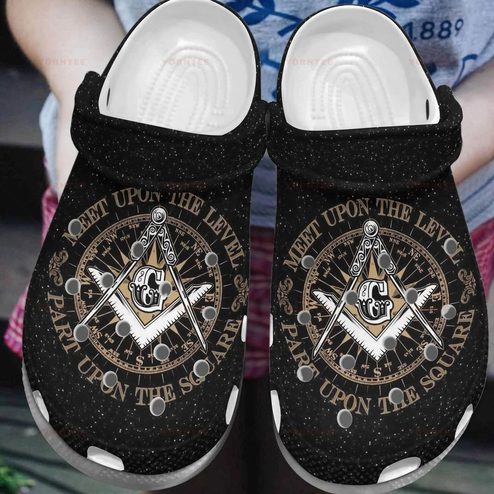 Free Mason Gift For Lover Rubber Crocs Clog Shoes Comfy Footwear