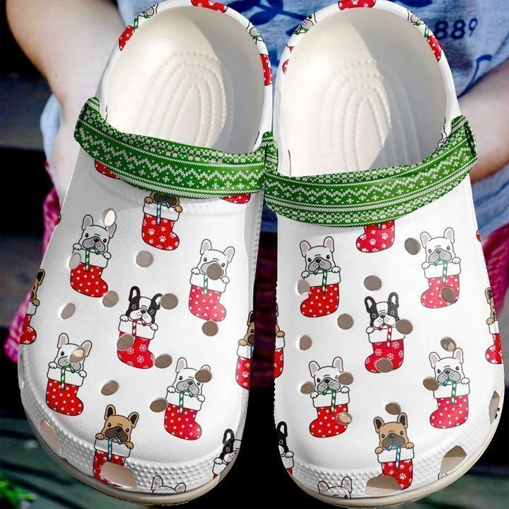 French Bulldog Frenchies In Socks Crocs Classic Clogs Shoes