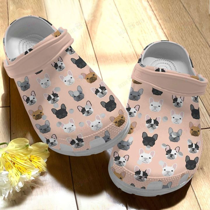 French Bulldog Lovely Face Crocs Classic Clogs Shoes PANCR0072