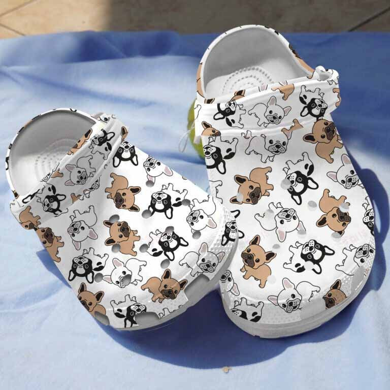 French Bulldogbulldog Cartoon Clogs Crocs Shoes Birthday Christmas Gifts